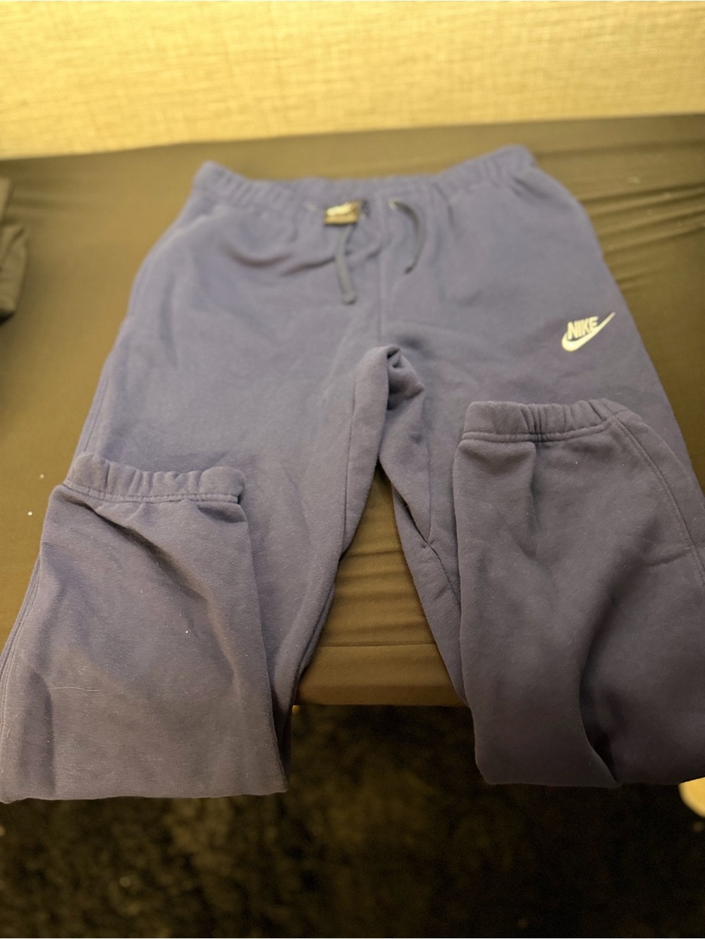 Nike Kids Dark Blue Fleece Joggers